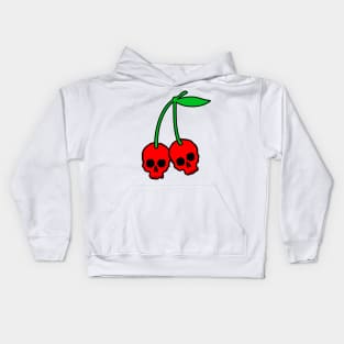 cherry skulls polkadot Kids Hoodie